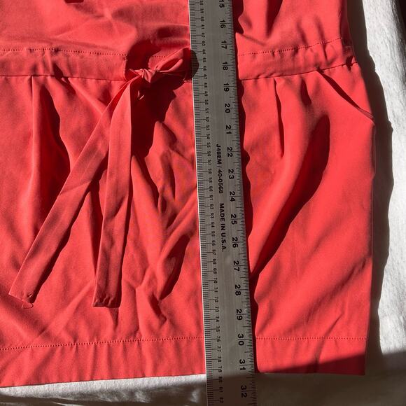 Rachel Roy Women’s Sleeveless Halter Mini Dress size S, Peach Pink, Side Pockets - Picture 3 of 7